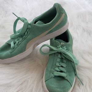 Green Puma Sneakers